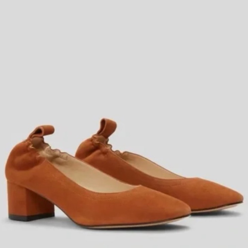 Everlane Women's Tan Block Heel Shoes - Picture 2 of 11